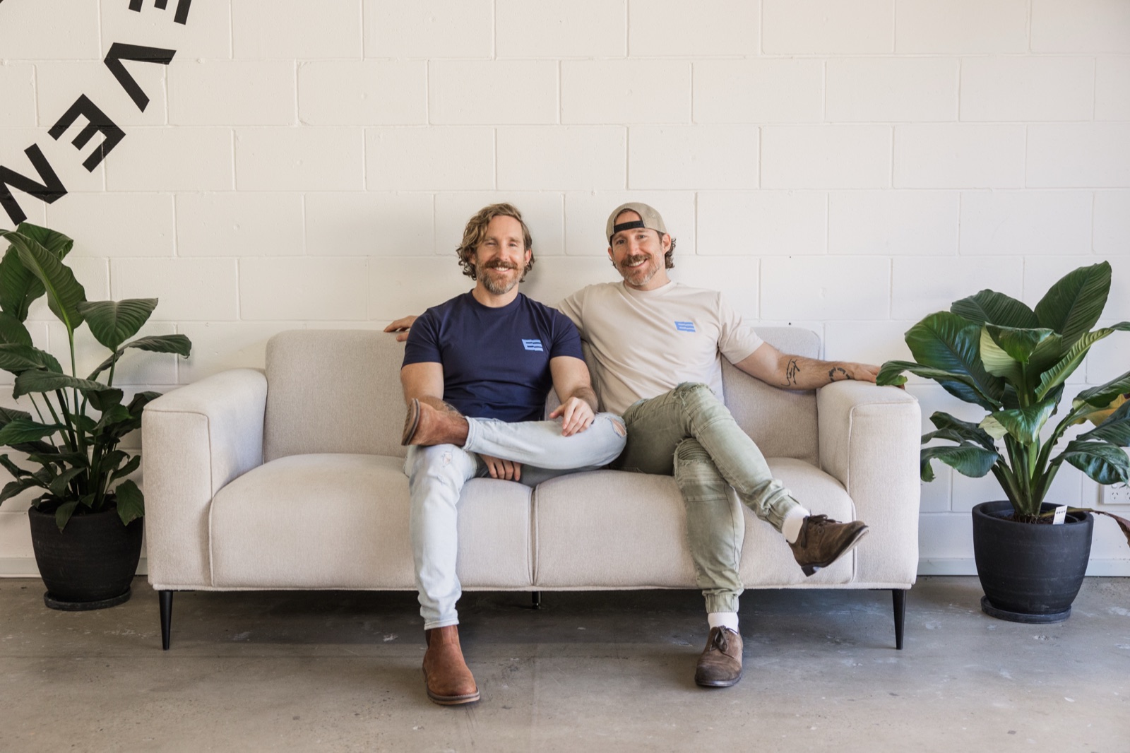 James and his brother, the Embark founders, in the studio