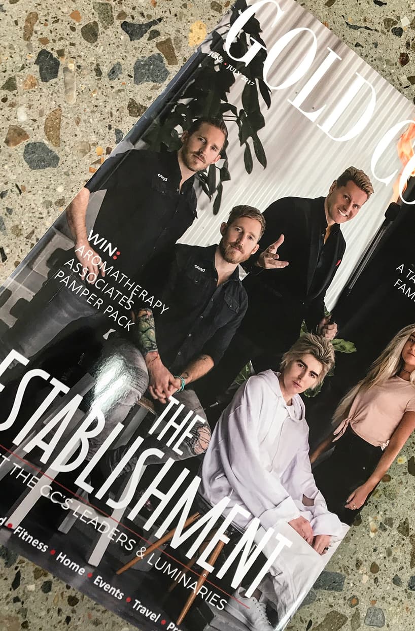 James and Phil featured in the Gold Coast Magazine