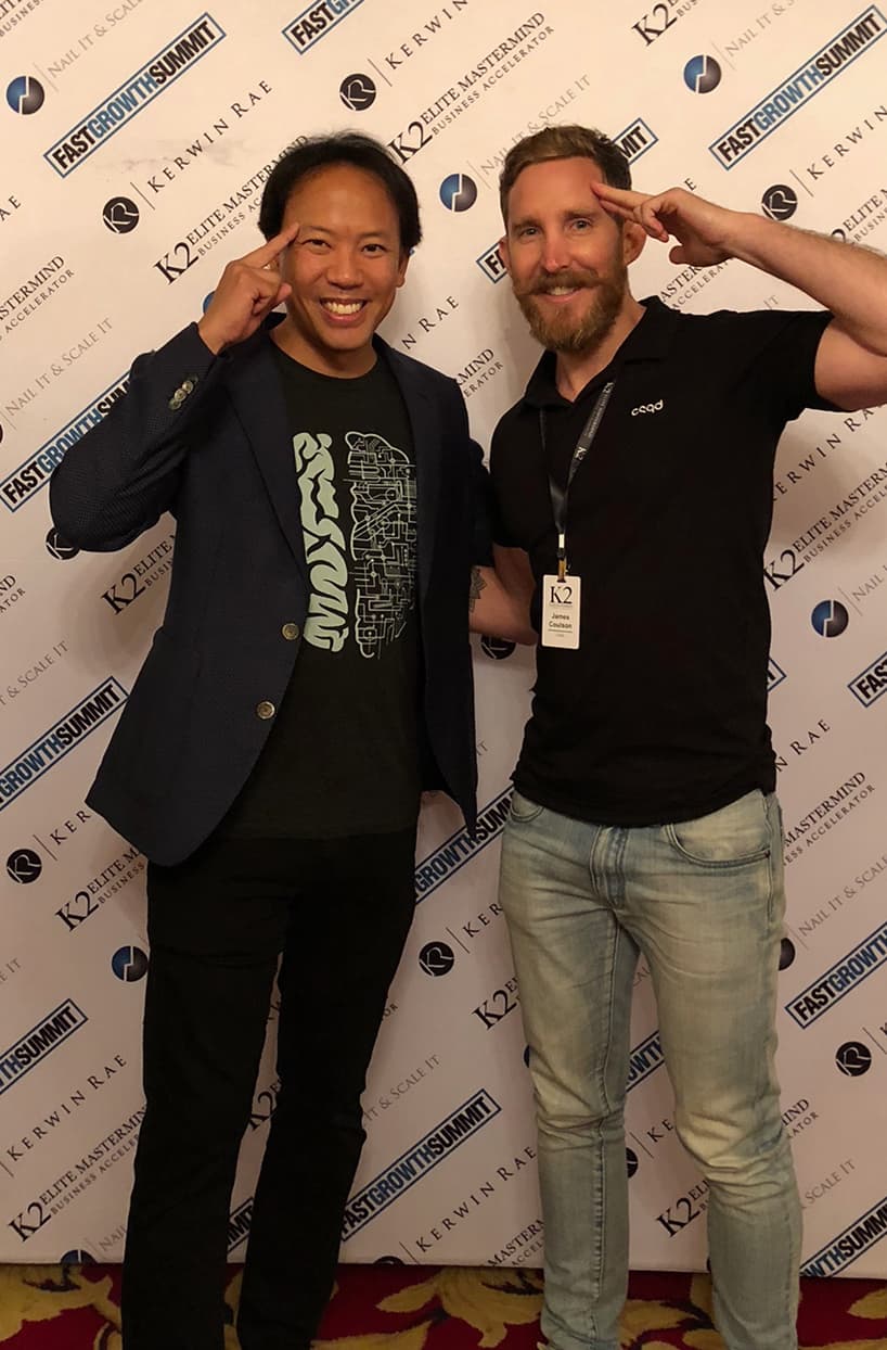 James with brain coach Jim Kwik