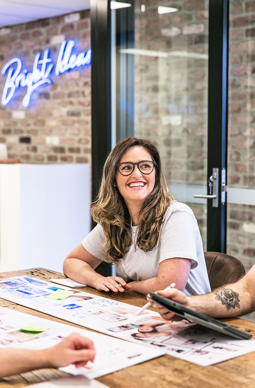 Embark Agency rebranded studio signage
