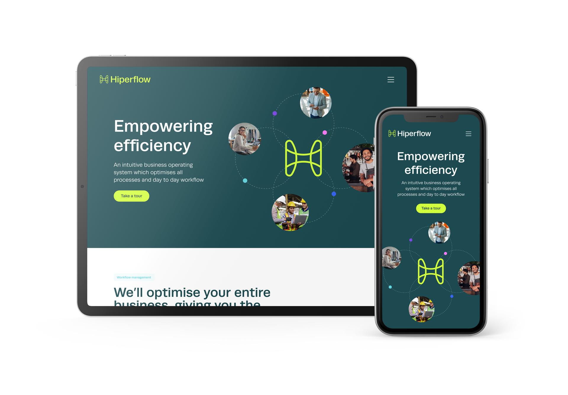 Website design — desktop layout