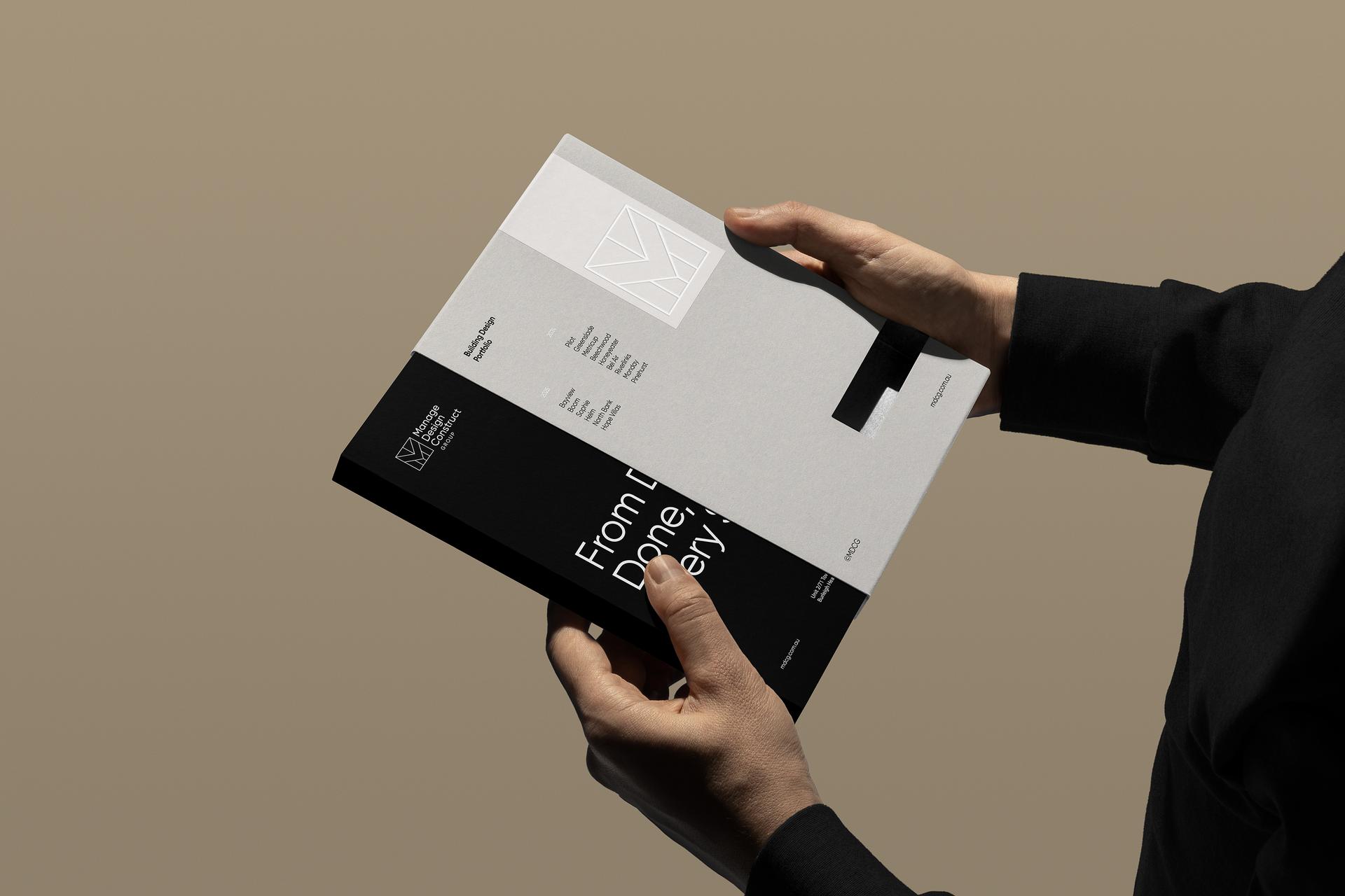 Brand architecture portfolio audit on a workbench