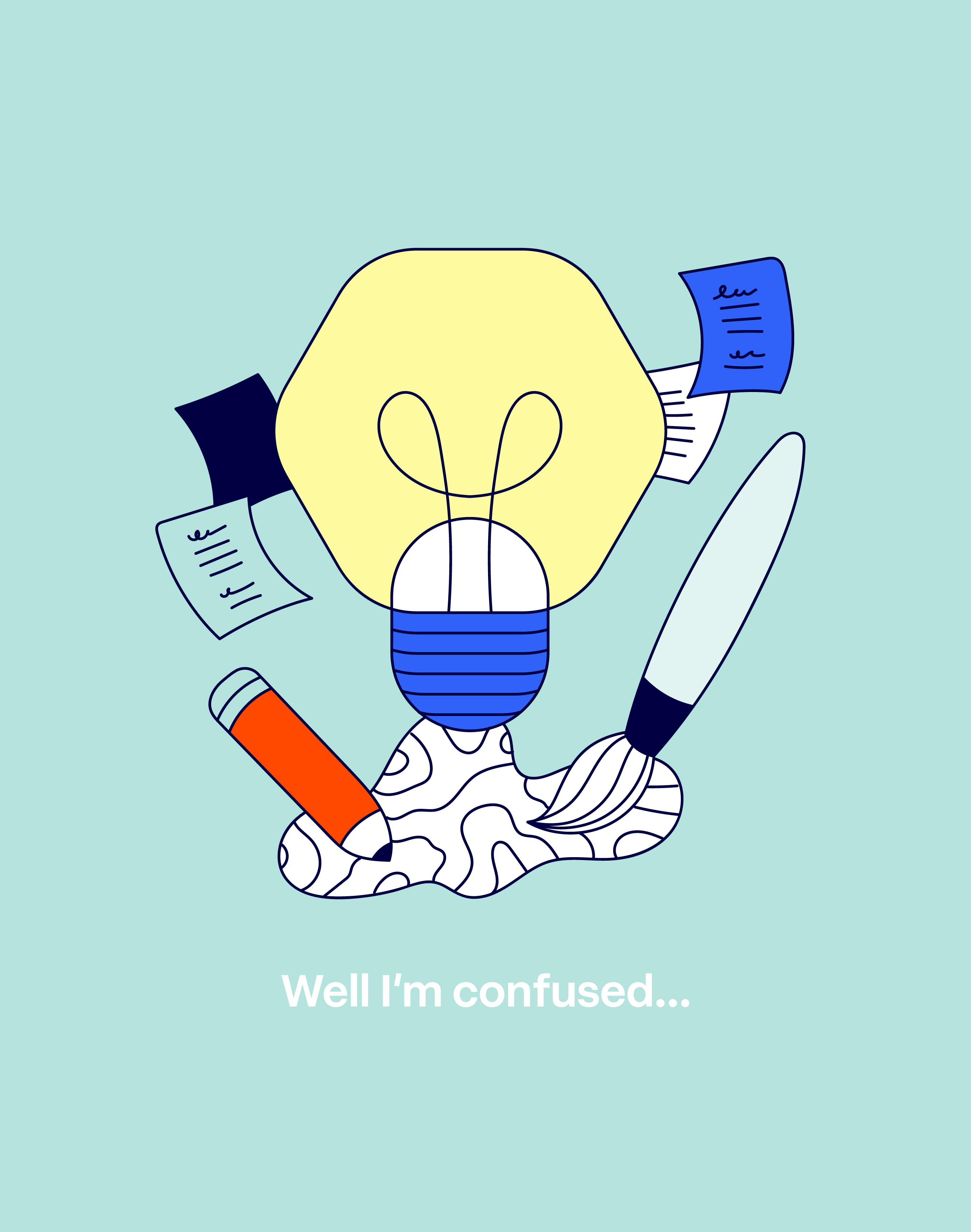 Illustration — an identity that feels inconsistent across touchpoints
